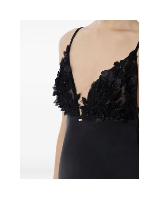 Elisabetta Franchi Black Short Dresses
