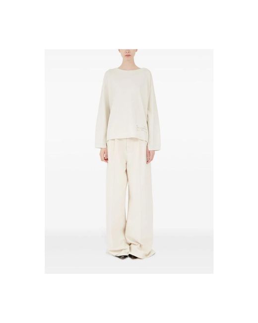 Maison Margiela Long Sleeve Tops in het White