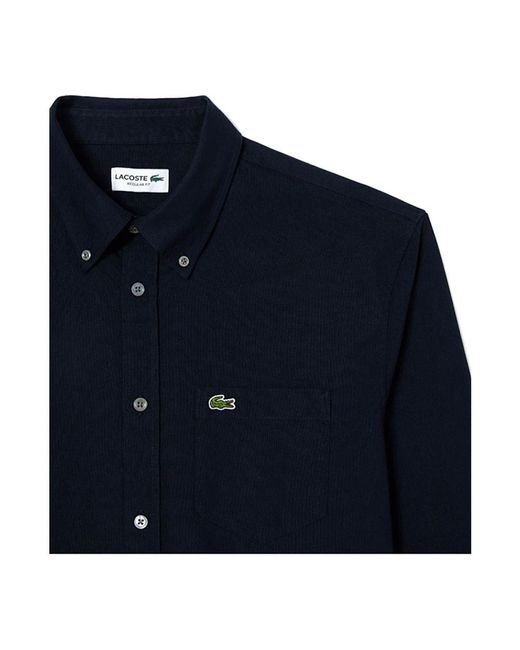 Lacoste Camicia Oxford in het Blue voor heren