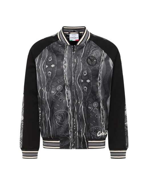carlo colucci Black Bomber Jackets for men