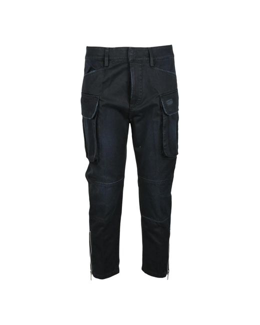 Dondup Black Slim-Fit Trousers