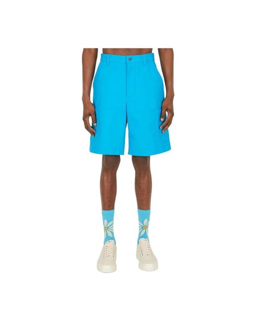 Bermuda shorts a vita alta di Jacquemus in Blue da Uomo