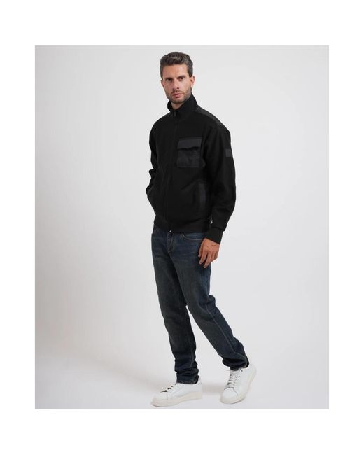Zip-Throughs Boss de hombre de color Black