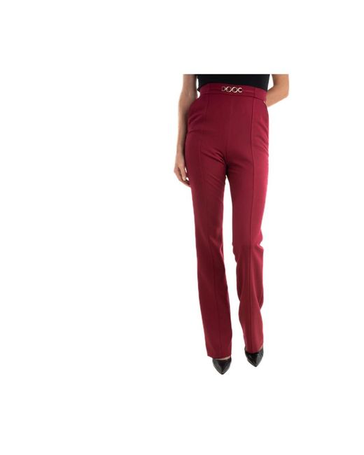 Kocca Red Straight Trousers