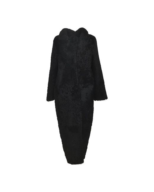 Simonetta Ravizza Black Schwarze mäntel kollektion