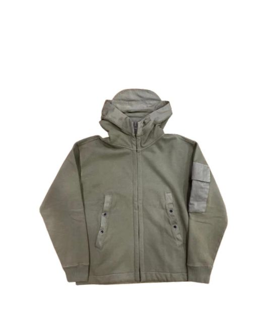 C P Company Green Zip-Throughs for men