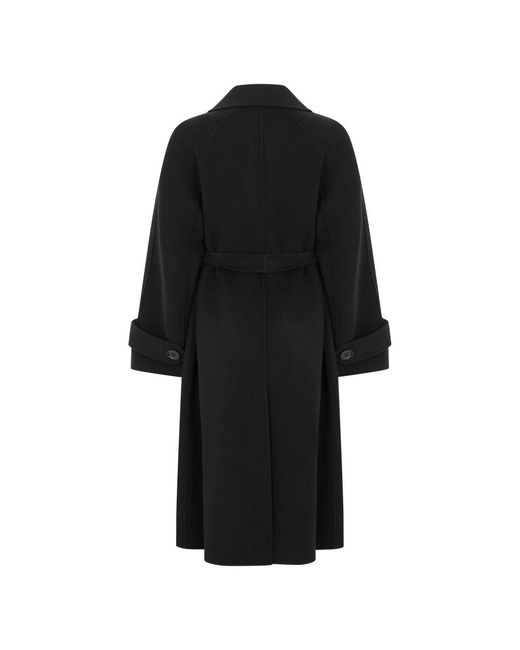 Max Mara Black Double-Breasted Coats