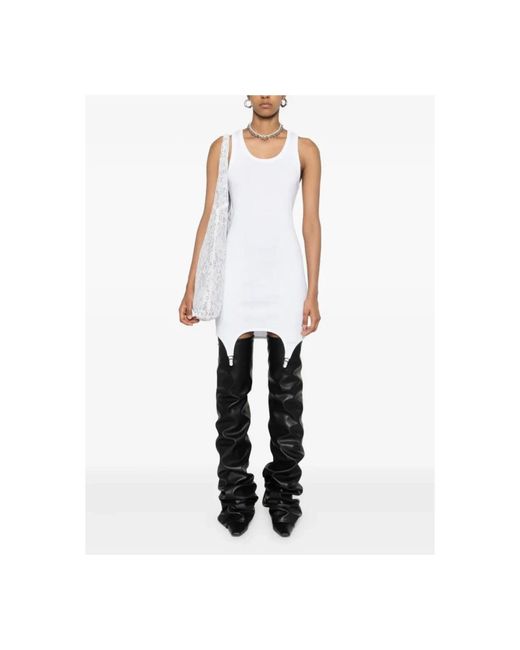 Jean Paul Gaultier White Sleeveless Tops