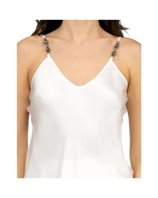 Max Mara White Sleeveless Tops
