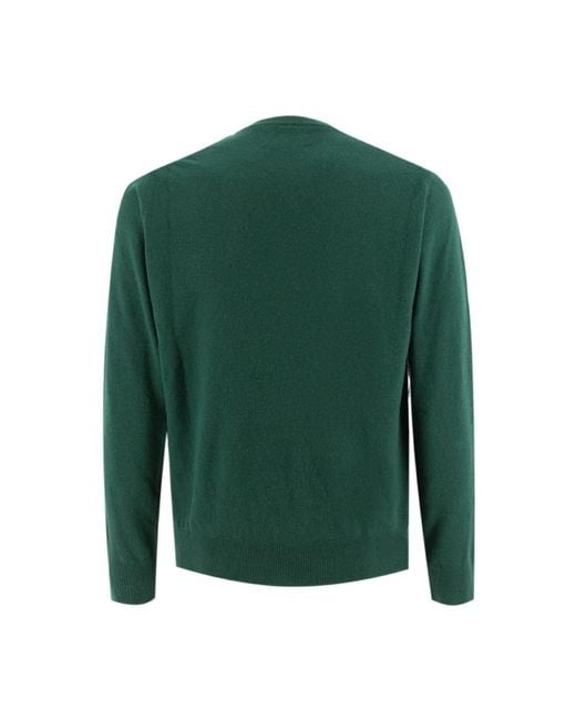 Mc2 Saint Barth Green Round-Neck Knitwear for men