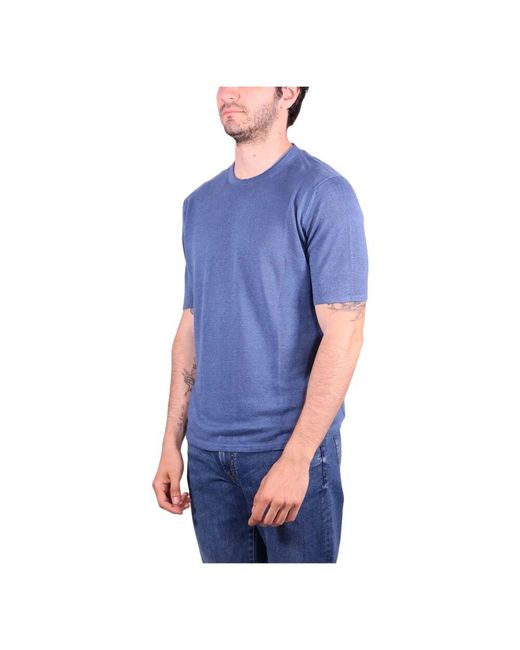 Roberto Collina Denim T-Shirts Und Polos in Blue für Herren