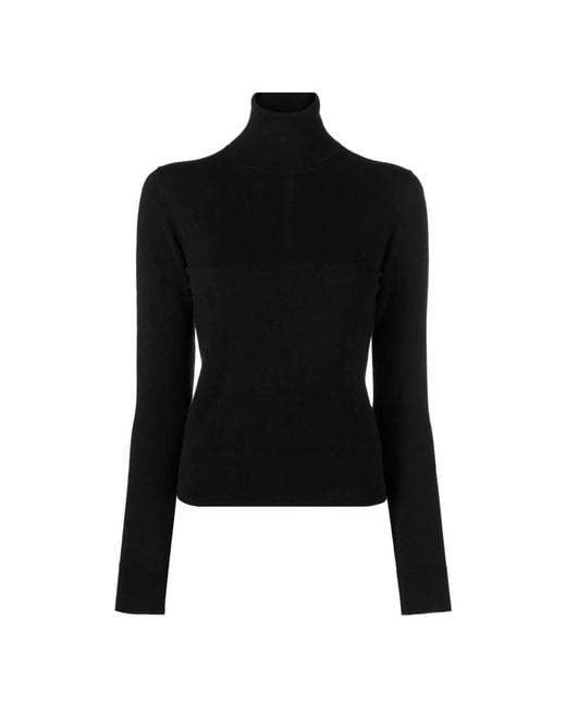 Joseph Zwarte Cashmere High Neck Sweater in het Black