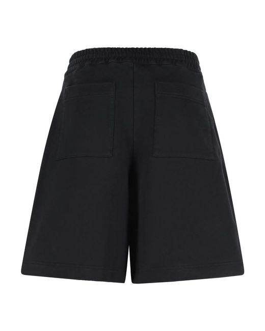 McQueen Stonewashed Jersey Shorts in het Black voor heren