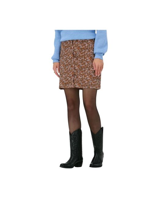 Ydence Blue Brauner Rock Leoni Minirock