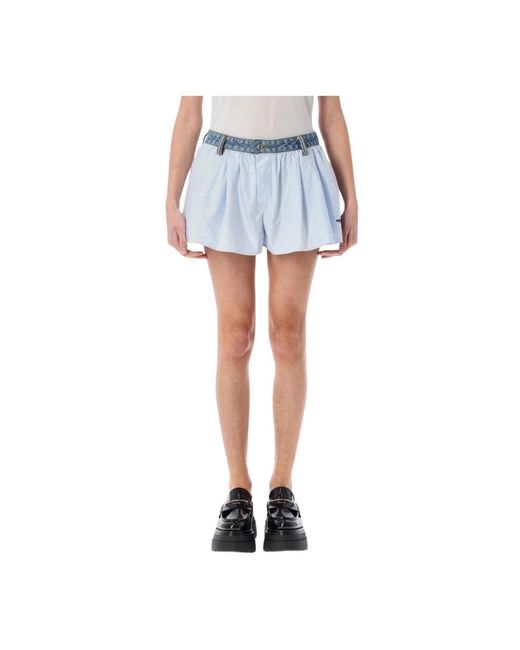 Alexander Wang Blue Short Shorts