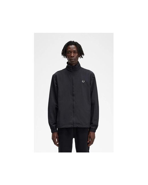 Fred Perry Blue Light Jackets for men