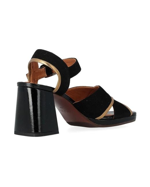 Chie Mihara Black High Heel Sandals