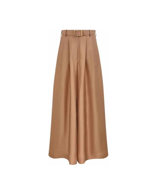 Zimmermann Brown Wide Trousers