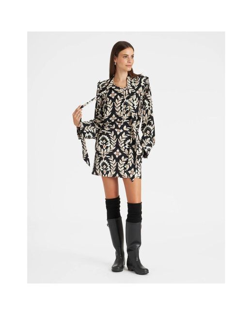 LaDoubleJ Rokken ,Veelkleurig ,Polyester Baia Mini Rok in het Black