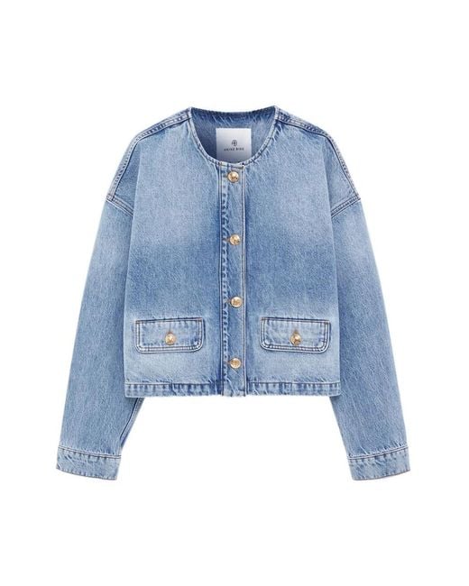Anine Bing Blue Denim Jackets