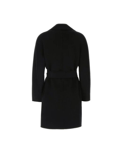 Max Mara Black Belted Coats