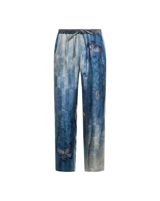 Pierre Louis Mascia Blue Tapered Trousers