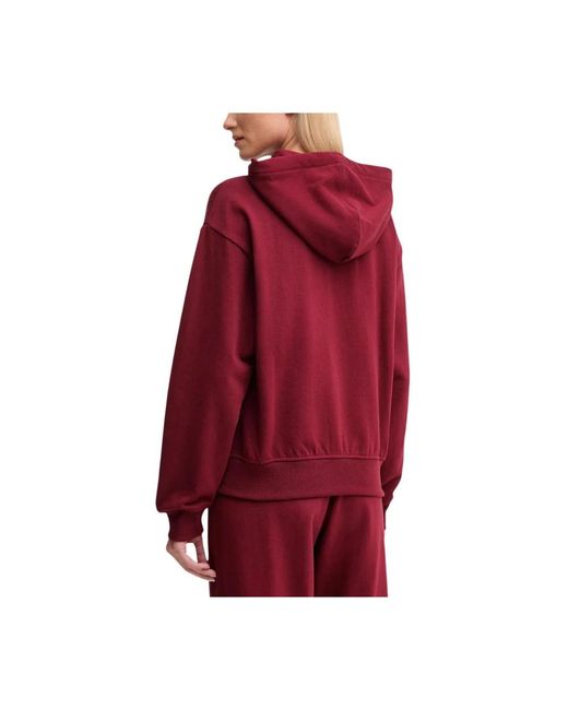 Calvin Klein Hoodies & Sweatvesten ,Rood ,Katoen Franse Terr Hoodie in het Red