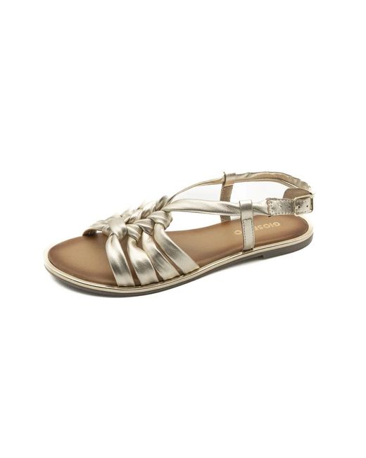 Gioseppo Metallic Pepperell Platinum