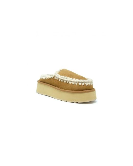 Mou Eskimo Platform Clog in het Metallic