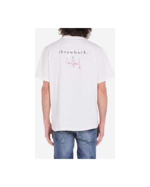 T-Shirts Throwback. de hombre de color Blue