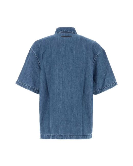 7 For All Mankind Blue Denim Shirts for men