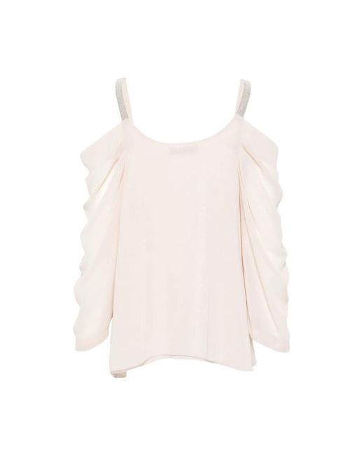 D.exterior Pink Blouses