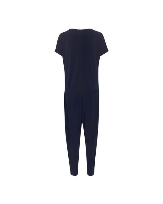 Inwear Jumpsuits & Playsuits ,Blauw Jumpsuit Met Tailleband in het Blue
