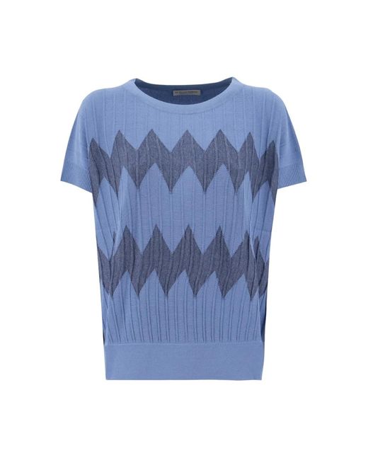 Knitwear > round-neck knitwear Le Tricot Perugia en coloris Blue