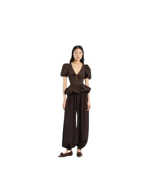 ROTATE BIRGER CHRISTENSEN Brown Blouses