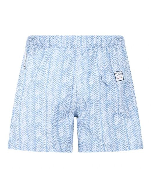 Fedeli Blue Beachwear for men