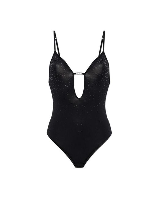 DIESEL Tops ,Zwart ,Ufby-Oval-D-Bodysuit Bodysuit in het Black