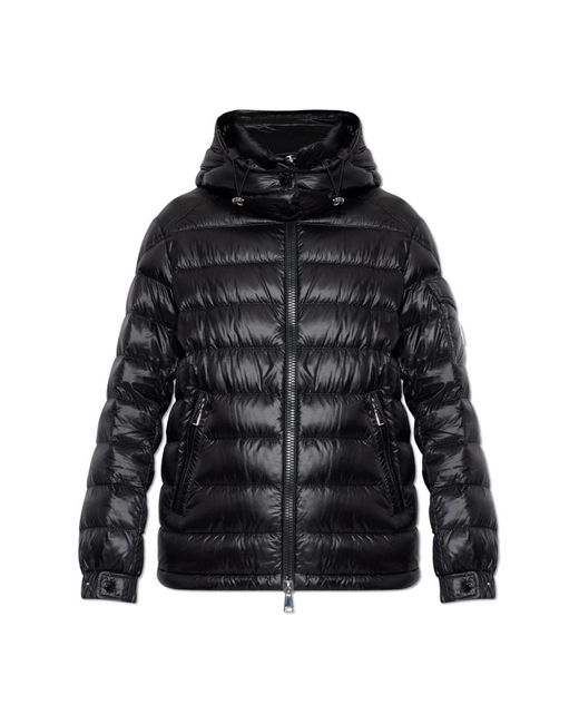 Moncler Jassen ,Zwart ,Leer Dalles Down Jacket in het Black