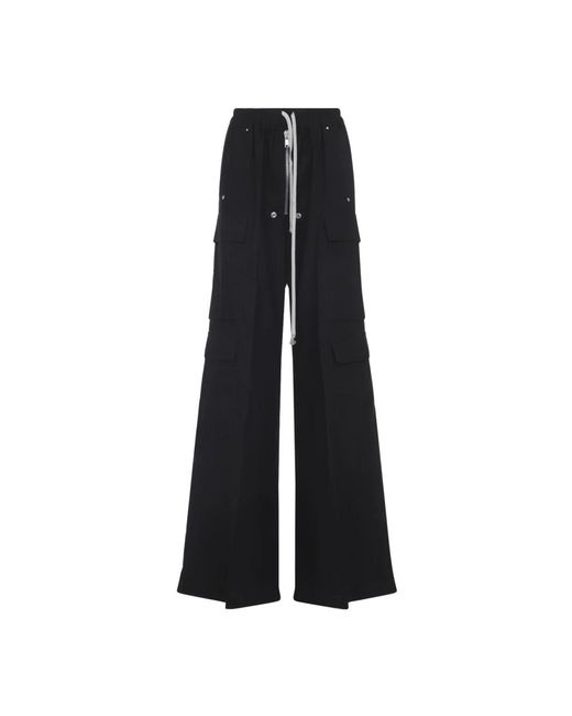 Wide Trousers Rick Owens de color Black