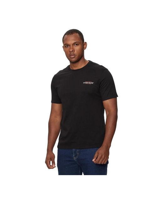 Guess T-Shirts in het Black voor heren
