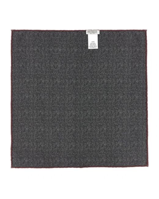 Brunello Cucinelli Black Handkerchiefs for men