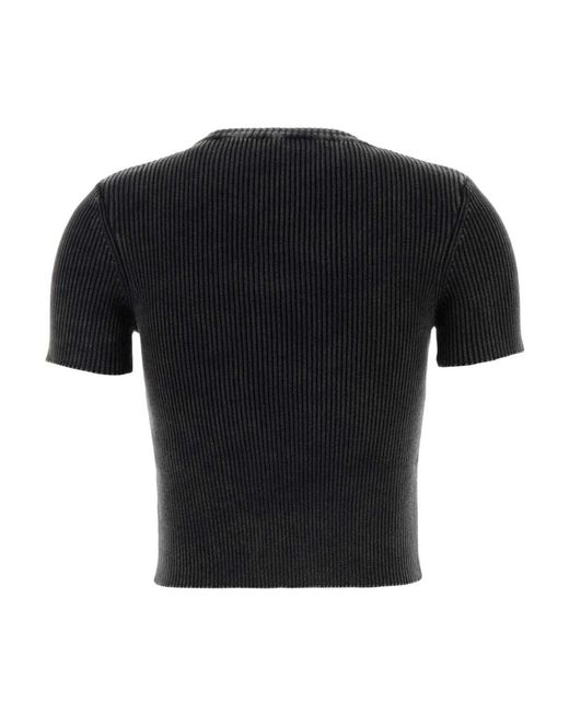 DIESEL Black Round-Neck Knitwear