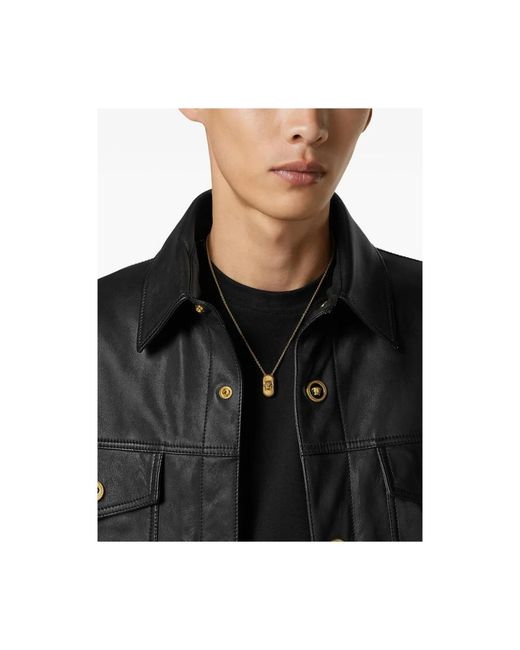 Versace Metallic Necklaces for men