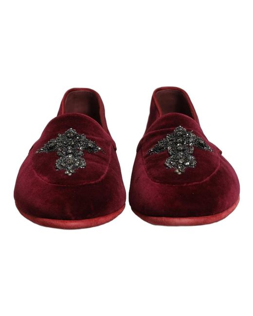 Dolce & Gabbana Red Loafers for men