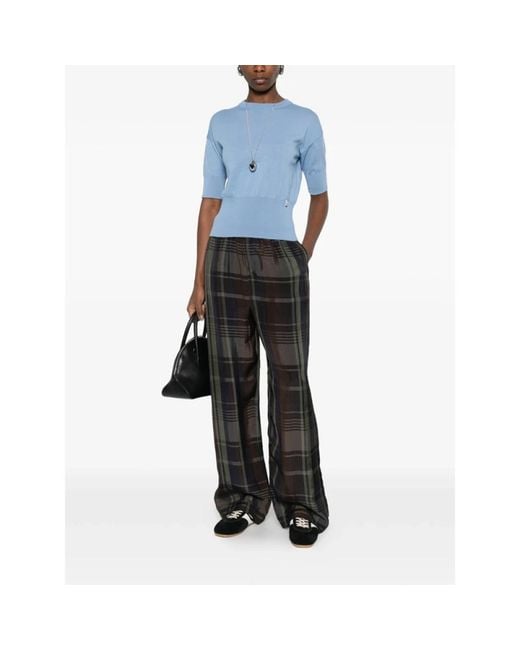 Herno Blue Round-Neck Knitwear