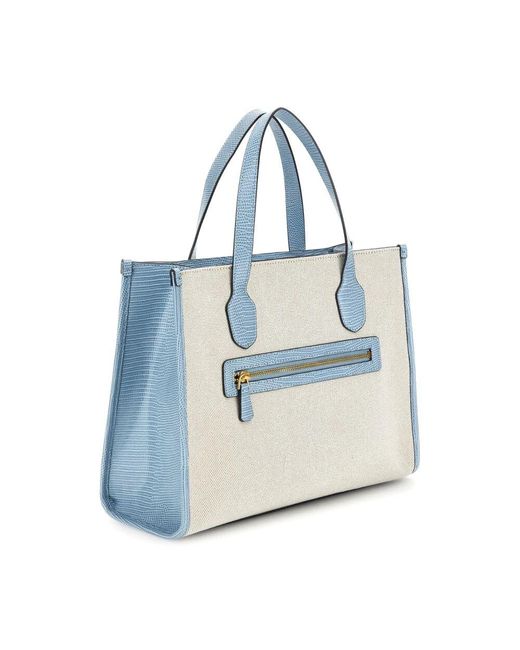 Guess Blue G status 2 compartment natural/light denim tasche