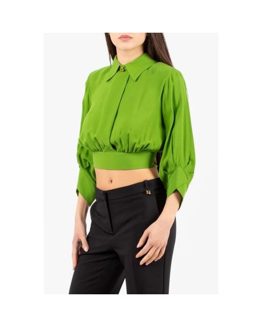 Elisabetta Franchi Green Blouses