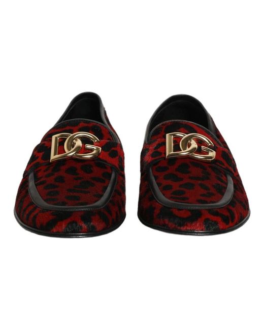 Dolce & Gabbana Red Loafers for men