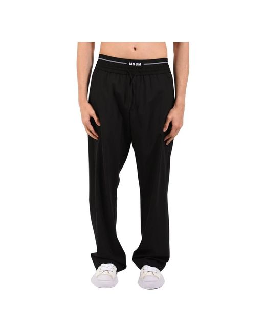 MSGM Drawstring Track Pants in het Black voor heren