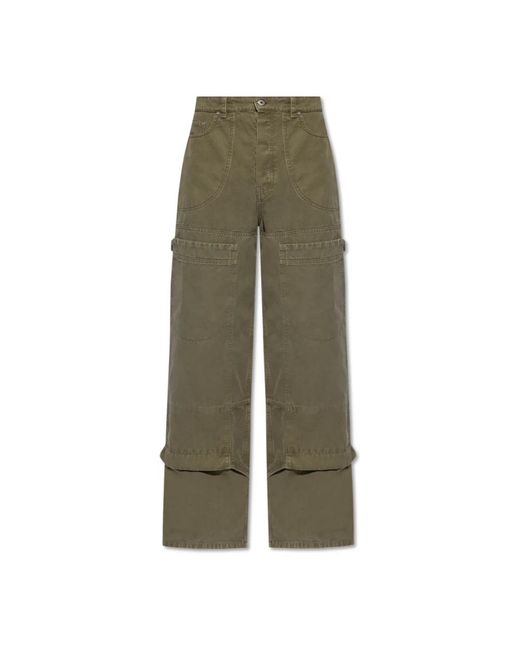 Off-White c/o Virgil Abloh Green Wide Trousers for men